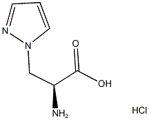 (2S)-2-AMINO-3-(1H-PYRAZOL-1-YL)PROPANOIC ACID HYDROCHLORIDE Struktur