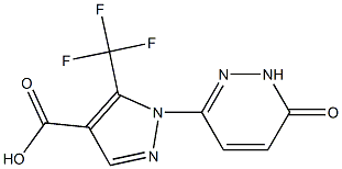 1-(6-OXO-1,6-DIHYDROPYRIDAZIN-3-YL)-5-(TRIFLUOROMETHYL)-1H-PYRAZOLE-4-CARBOXYLIC ACID Structure