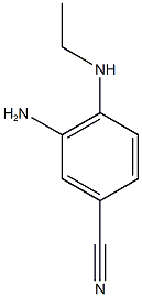 3-AMINO-4-ETHYLAMINO-BENZONITRILE 化学構造式