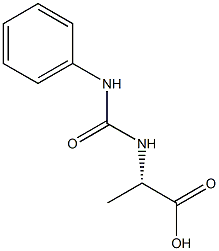 (2S)-2-[(anilinocarbonyl)amino]propanoic acid Struktur