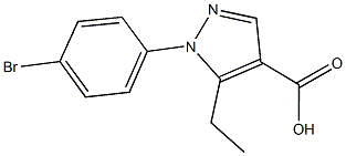 1-(4-bromophenyl)-5-ethyl-1H-pyrazole-4-carboxylic acid Structure