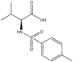 (2S)-3-methyl-2-{[(4-methylphenyl)sulfonyl]amino}butanoic acid Struktur