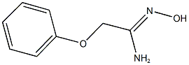 (1Z)-N'-hydroxy-2-phenoxyethanimidamide 化学構造式