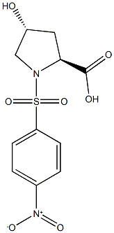 (2S,4R)-4-hydroxy-1-[(4-nitrophenyl)sulfonyl]pyrrolidine-2-carboxylic acid Structure