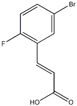 (2E)-3-(5-bromo-2-fluorophenyl)prop-2-enoic acid Structure