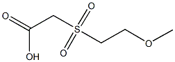 [(2-methoxyethyl)sulfonyl]acetic acid Structure