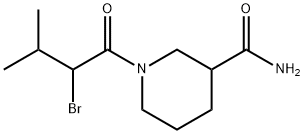 1-(2-bromo-3-methylbutanoyl)piperidine-3-carboxamide Structure