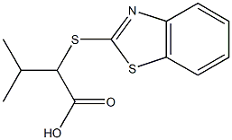 2-(1,3-benzothiazol-2-ylsulfanyl)-3-methylbutanoic acid Structure