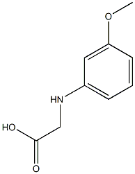 2-[(3-methoxyphenyl)amino]acetic acid Structure