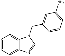 3-(1H-1,3-benzodiazol-1-ylmethyl)aniline, 562803-83-2, 结构式