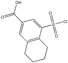 4-(chlorosulfonyl)-5,6,7,8-tetrahydronaphthalene-2-carboxylic acid Structure