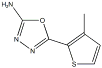 5-(3-methylthien-2-yl)-1,3,4-oxadiazol-2-amine Struktur