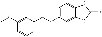 5-{[(3-methoxyphenyl)methyl]amino}-2,3-dihydro-1H-1,3-benzodiazol-2-one Structure