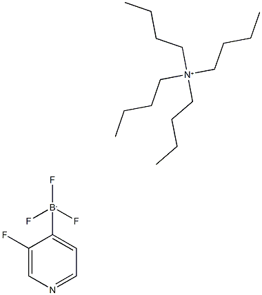 Tetrabutylammonium 3-fluoropyridine-4-trifluoroborate 化学構造式