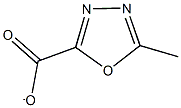POTASSIUM 5-METHYL-1,3,4-OXADIAZOLE-2-CARBOXYLATE Struktur