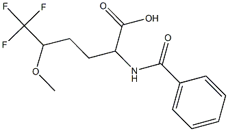 2-(BENZOYLAMINO)-6,6,6-TRIFLUORO-5-METHOXYHEXANOIC ACID Structure