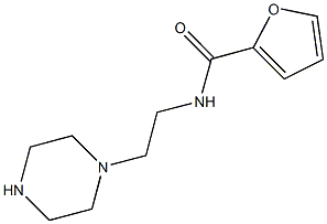 N-(2-PIPERAZIN-1-YLETHYL)-2-FURAMIDE,,结构式