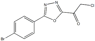 1-[5-(4-BROMOPHENYL)-1,3,4-OXADIAZOL-2-YL]-2-CHLOROETHANONE Structure