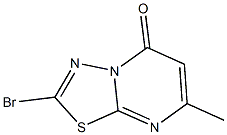 2-BROMO-7-METHYL-5H-[1,3,4]THIADIAZOLO[3,2-A]PYRIMIDIN-5-ONE 化学構造式