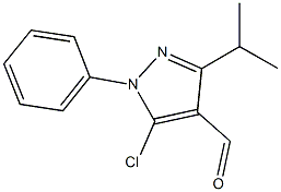 5-CHLORO-3-ISOPROPYL-1-PHENYL-1H-PYRAZOLE-4-CARBALDEHYDE Structure