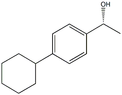 (1R)-1-(4-CYCLOHEXYLPHENYL)ETHANOL 结构式