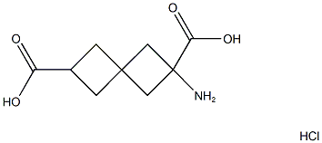 2-AMINOSPIRO[3.3]HEPTANE-2,6-DICARBOXYLIC ACID HYDROCHLORIDE Struktur