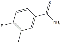 4-fluoro-3-methylbenzenecarbothioamide 化学構造式