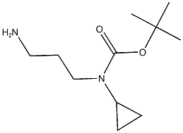 tert-butyl 3-aminopropyl(cyclopropyl)carbamate Structure
