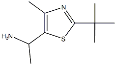 1-(2-tert-butyl-4-methyl-1,3-thiazol-5-yl)ethanamine Structure