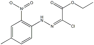 ethyl 2-chloro-2-[2-(4-methyl-2-nitrophenyl)hydrazono]acetate Structure