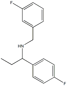 [(3-fluorophenyl)methyl][1-(4-fluorophenyl)propyl]amine Structure