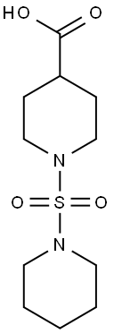 1-(piperidine-1-sulfonyl)piperidine-4-carboxylic acid Structure