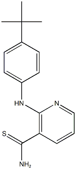 2-[(4-tert-butylphenyl)amino]pyridine-3-carbothioamide 结构式