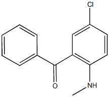 2-benzoyl-4-chloro-N-methylaniline Struktur