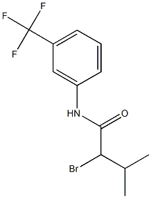2-bromo-3-methyl-N-[3-(trifluoromethyl)phenyl]butanamide Struktur