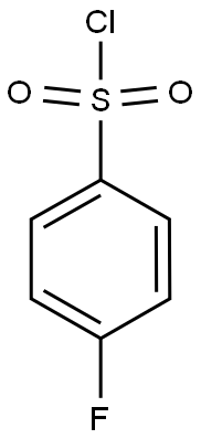 4-fluorobenzene-1-sulfonyl chloride 化学構造式