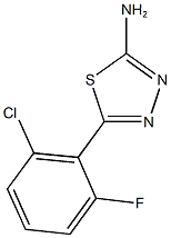 5-(2-chloro-6-fluorophenyl)-1,3,4-thiadiazol-2-amine Structure