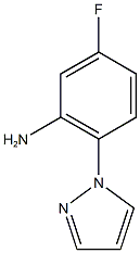 5-fluoro-2-(1H-pyrazol-1-yl)aniline 化学構造式