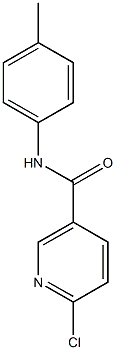 6-chloro-N-(4-methylphenyl)pyridine-3-carboxamide Structure