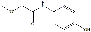 N-(4-hydroxyphenyl)-2-methoxyacetamide 结构式