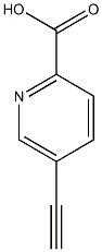 5-エチニル-2-ピリジンカルボン酸 化学構造式