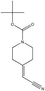 tert-Butyl 4-(cyanomethylidene)piperidine-1-carboxylate Structure