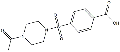4-[(4-ACETYLPIPERAZIN-1-YL)SULFONYL]BENZOIC ACID Structure