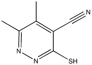 3-MERCAPTO-5,6-DIMETHYLPYRIDAZINE-4-CARBONITRILE Structure
