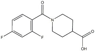 1-(2,4-DIFLUOROBENZOYL)PIPERIDINE-4-CARBOXYLIC ACID Structure