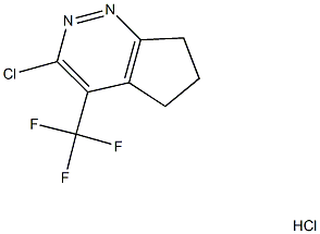 3-CHLORO-4-(TRIFLUOROMETHYL)-6,7-DIHYDRO-5H-CYCLOPENTA[C]PYRIDAZINE HYDROCHLORIDE Structure
