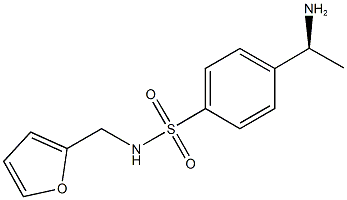 4-[(1S)-1-AMINOETHYL]-N-(2-FURYLMETHYL)BENZENESULFONAMIDE Struktur