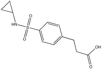  3-{4-[(CYCLOPROPYLAMINO)SULFONYL]PHENYL}PROPANOIC ACID