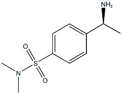 4-[(1S)-1-AMINOETHYL]-N,N-DIMETHYLBENZENESULFONAMIDE Struktur