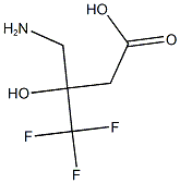 3-(AMINOMETHYL)-4,4,4-TRIFLUORO-3-HYDROXYBUTANOIC ACID Structure